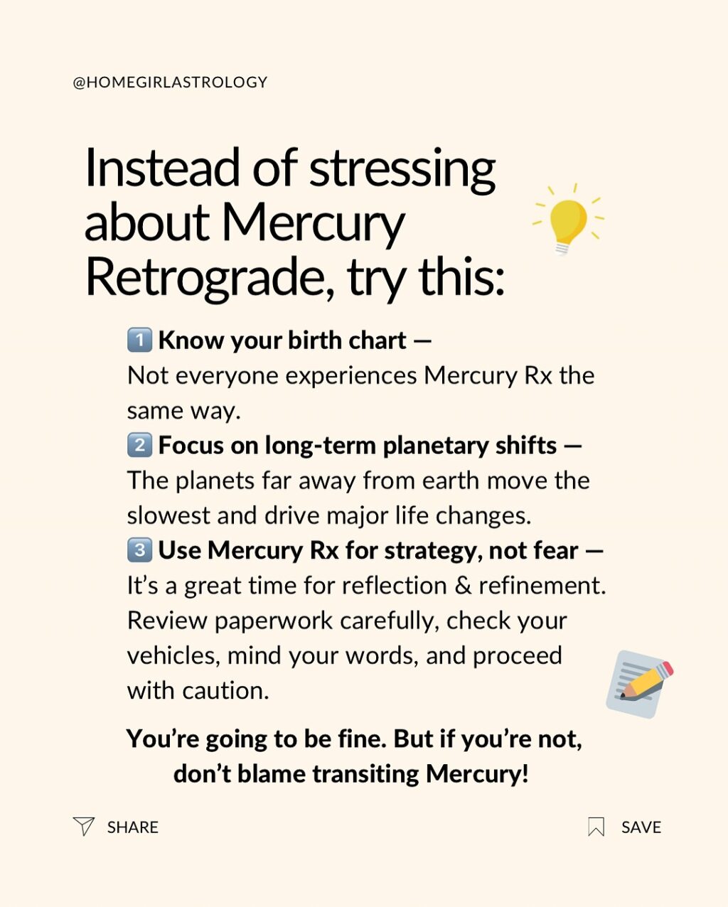 Instagram post from homegirlastrology. This post is in position 3.