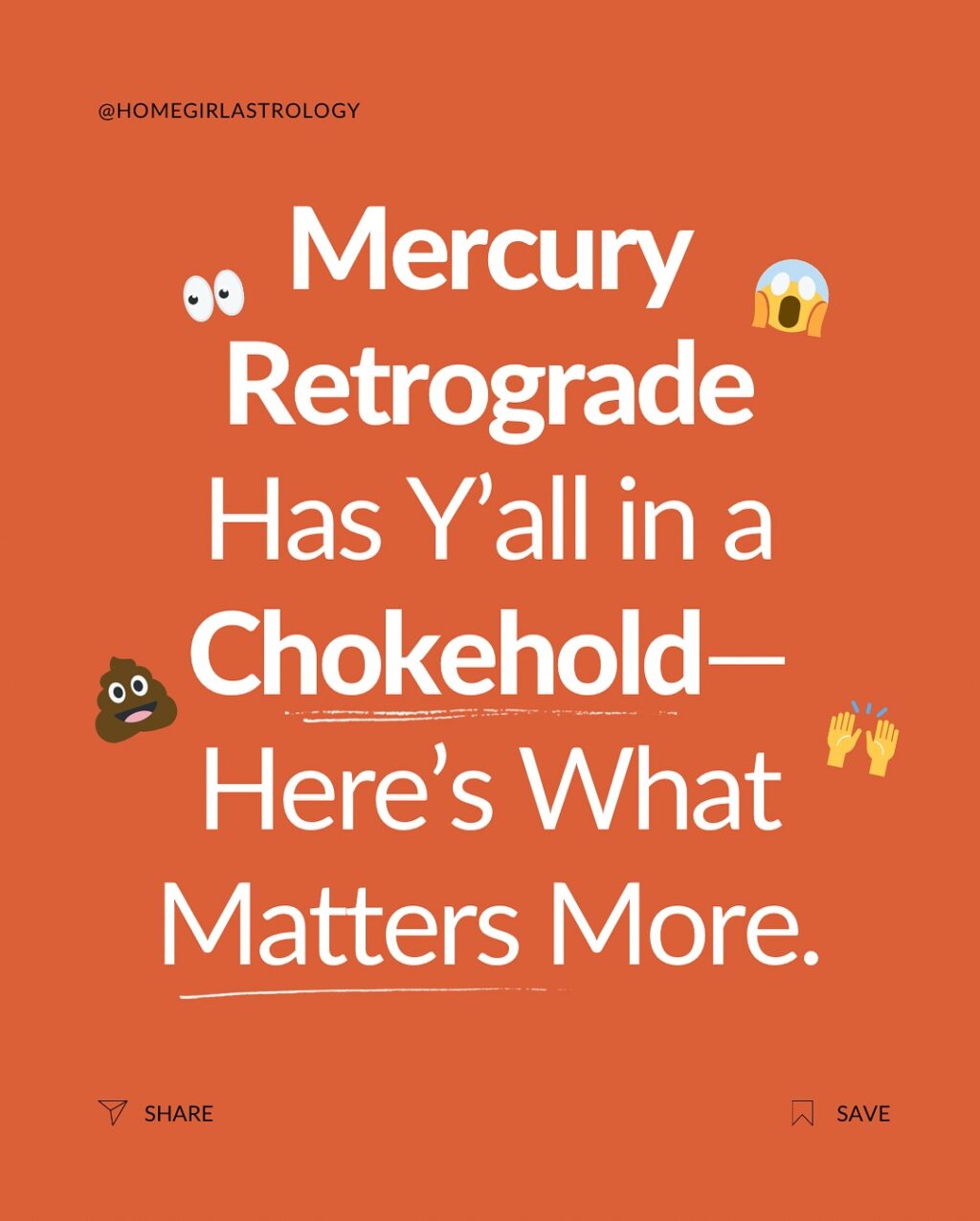 Instagram post from homegirlastrology. This post is in position 1.